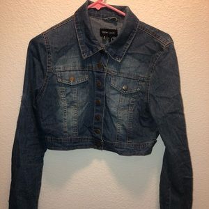 Crop jean jacket